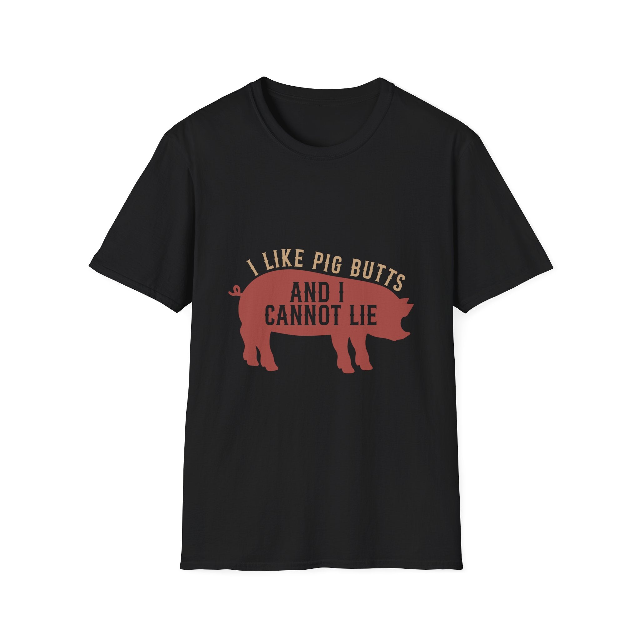 I Like Pig Butts And I Cannot Lie T-Shirt | Pig Silhouette BBQ Farm Tee