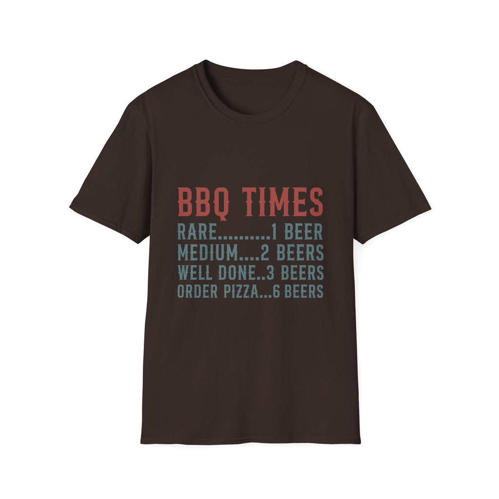 BBQ Times T-Shirt | BBQ Humor Grill Shirt, Beer Cooking Pun Tee
