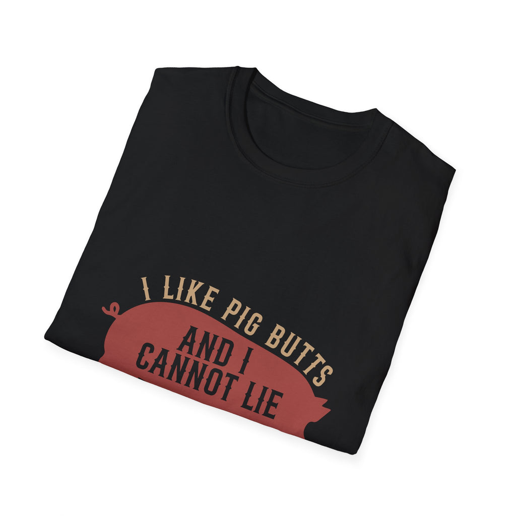 I Like Pig Butts And I Cannot Lie T-Shirt | Pig Silhouette BBQ Farm Tee