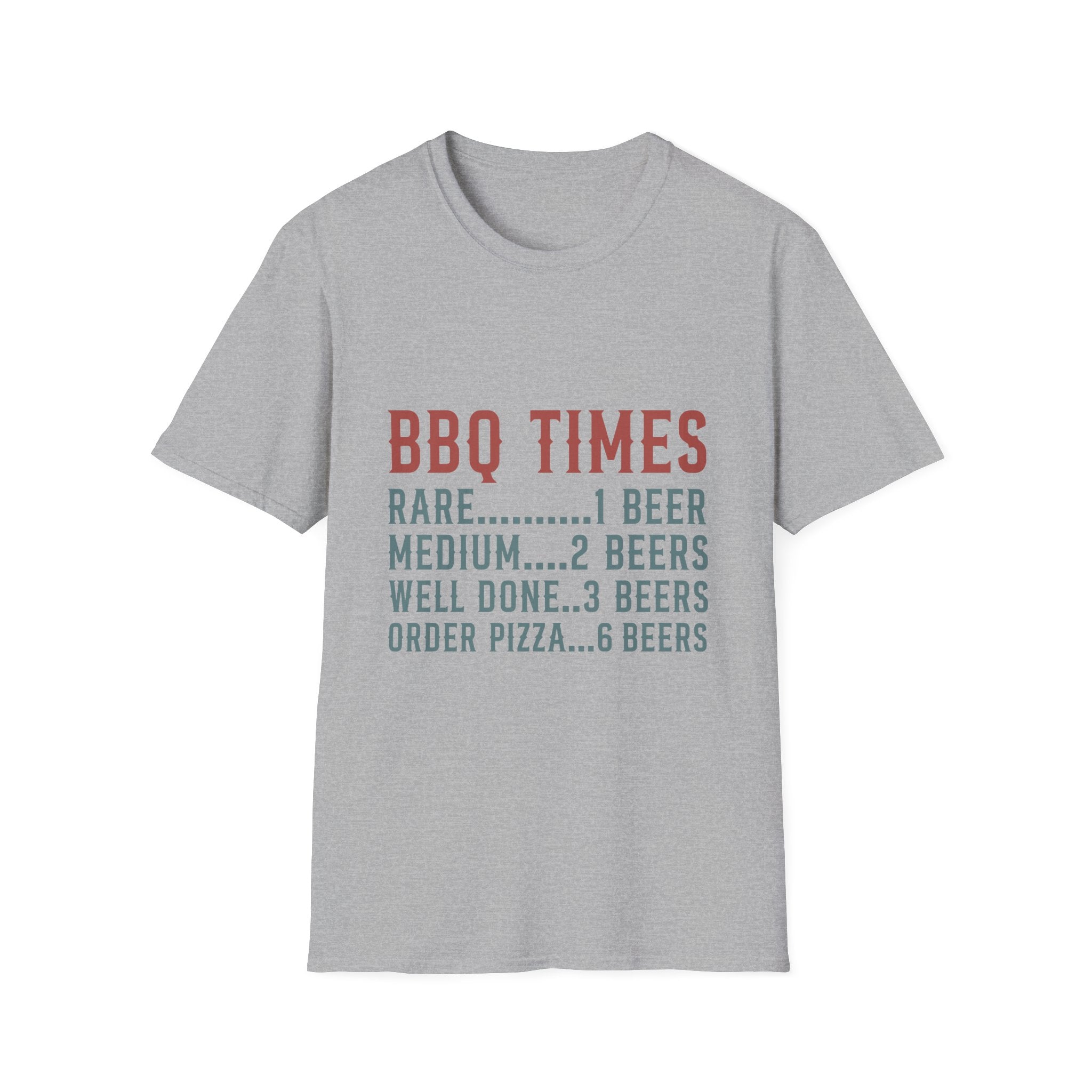 BBQ Times T-Shirt | BBQ Humor Grill Shirt, Beer Cooking Pun Tee