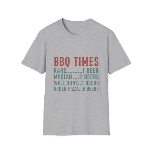 BBQ Times T-Shirt | BBQ Humor Grill Shirt, Beer Cooking Pun Tee