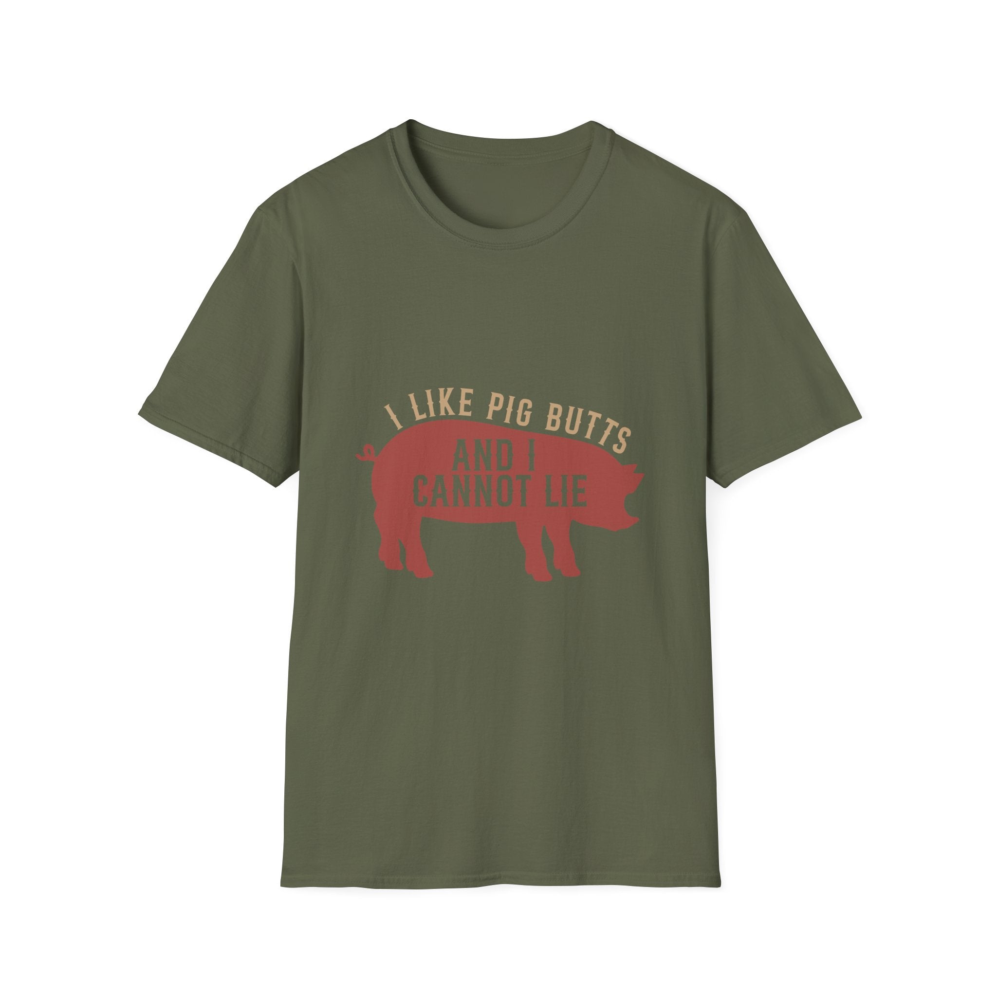 I Like Pig Butts And I Cannot Lie T-Shirt | Pig Silhouette BBQ Farm Tee