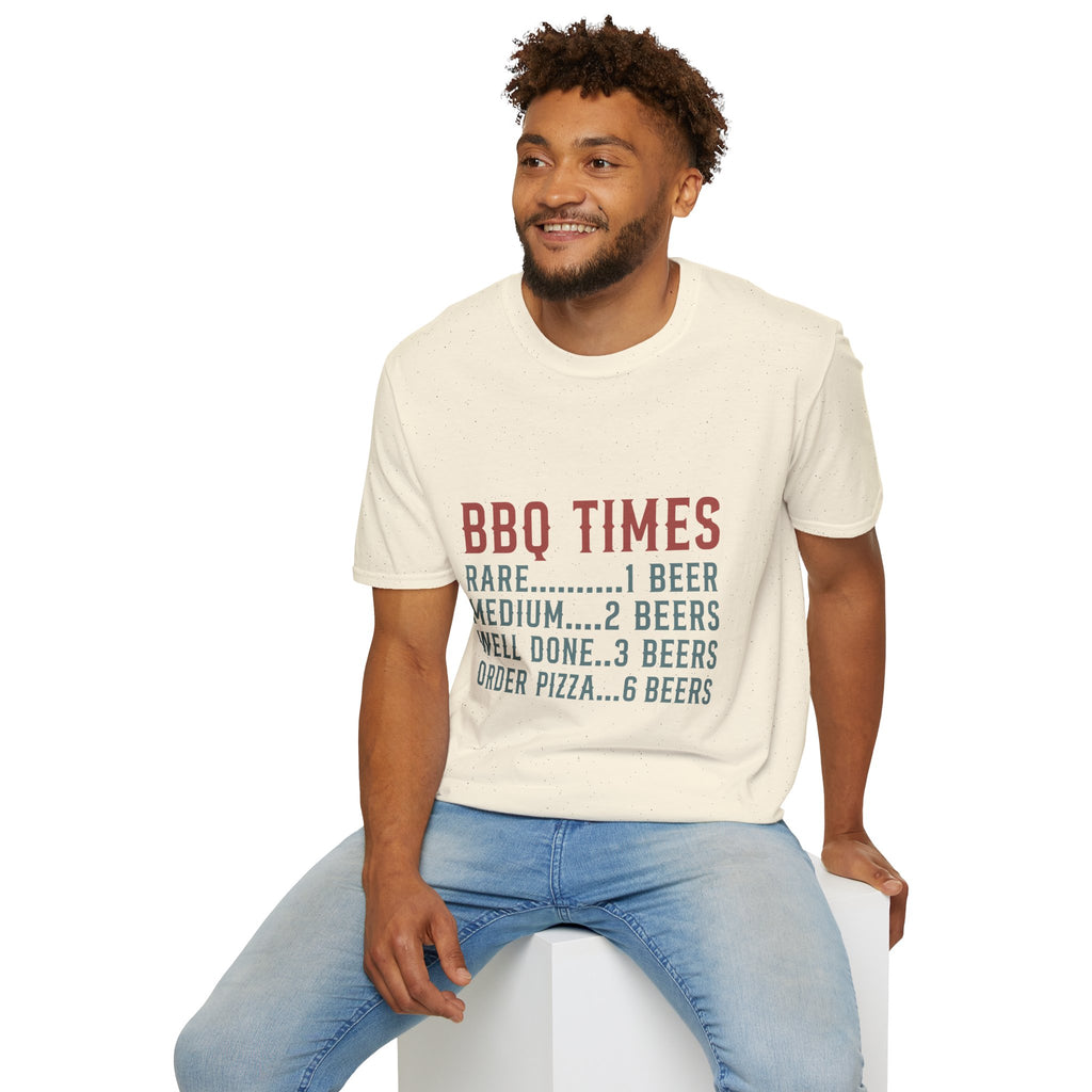 BBQ Times T-Shirt | BBQ Humor Grill Shirt, Beer Cooking Pun Tee